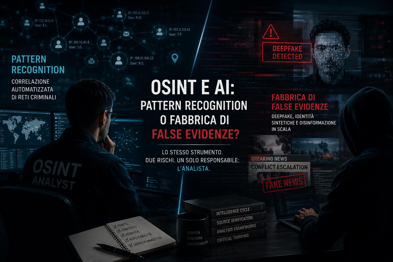 OSINT e Intelligenza Artificiale: strumento investigativo o fabbrica di false evidenze?